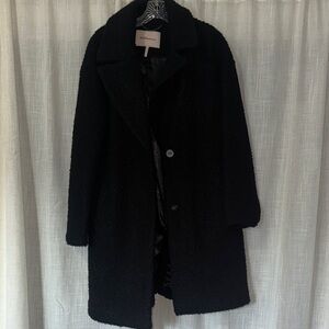 Black Boucle Coat
